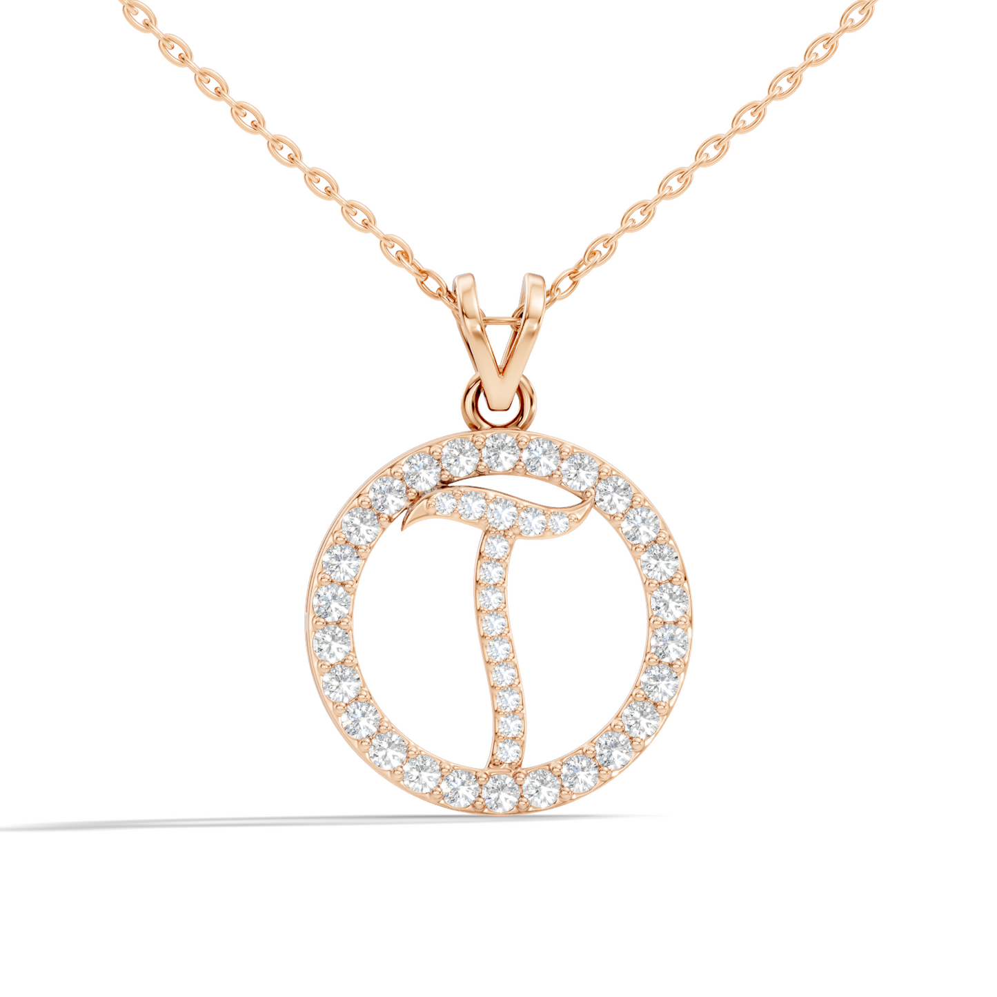Minimalist Diamond Pendant for Her Elegant Handmade Jewelry In 14K Solid White Gold - HIGHCARAT DIAMONDS