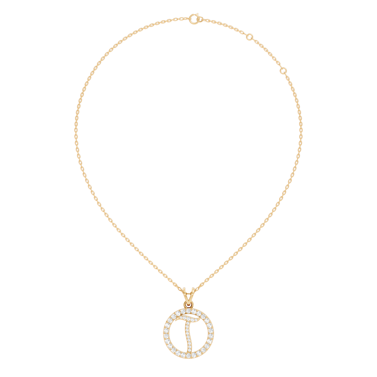 Minimalist Diamond Pendant for Her Elegant Handmade Jewelry In 14K Solid White Gold - HIGHCARAT DIAMONDS