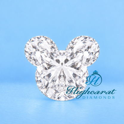 Mickey Mouse head shape lab grown diamond
