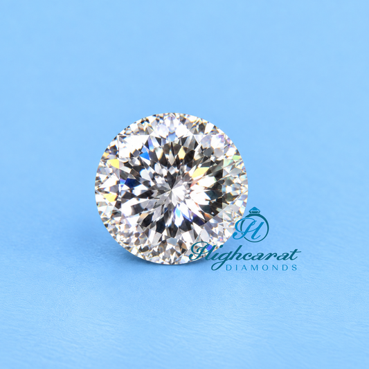 Antique Portuguese cut round lab grown diamond