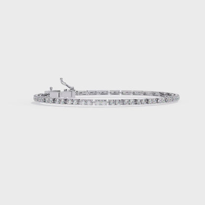2.30Ct Round Cut Dimond Antique Delicate Minimalist Dainty Vintage Tannins Wedding Bracelet Gift For Women's
