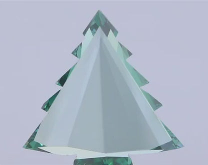 Christmas Tree Shape Lab Grown Diamond showcasing clear light performance and polished contours