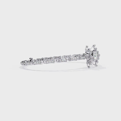 1.65Ct Princess And Round Cut Diamond Antique Elegant Delicate Stunning Perfect Tennis Bridesmaid Bracelet
