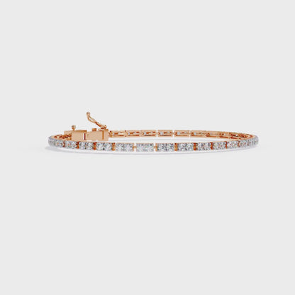 2.30Ct Round Cut Dimond Antique Delicate Minimalist Dainty Vintage Tannins Wedding Bracelet Gift For Women's