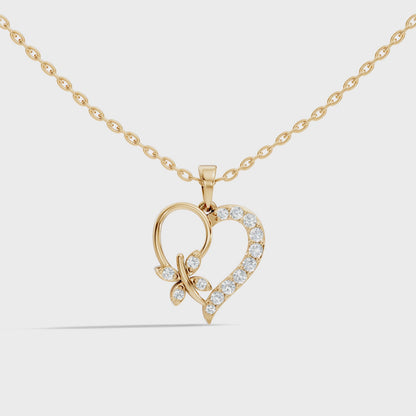 Round Cut Diamond Pendant with Halo Glamorous Vintage Design For Her