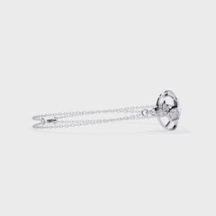 Vintage Circle Lab Grown Diamond Cuff Bracelet