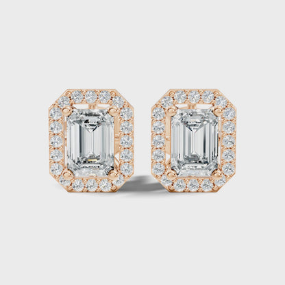 Pear and Marquise Prong Set Lab Grown Unique Halo Diamond Pendant