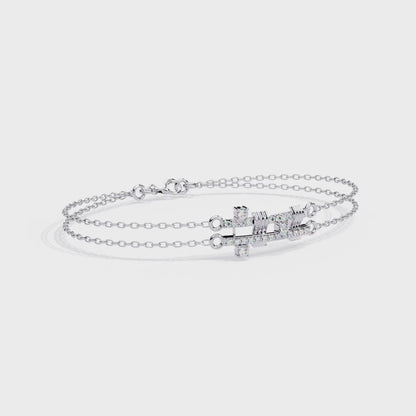 Round Cut Diamond Antique Cluster Dainty Minimalist Statement Cuff Bracelet Gift For Women's