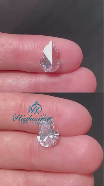 Chess Queen Shape Lab grown Antique Cut Unique Diamond For Engagement Ring, pendant