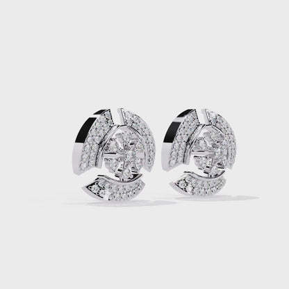 Round Cut Diamond Antique Elegant Stunning Screw Back Vintage Perfect Wedding Wear Stud Earring For Her