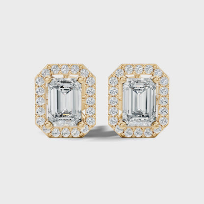 Pear and Marquise Prong Set Lab Grown Unique Halo Diamond Pendant