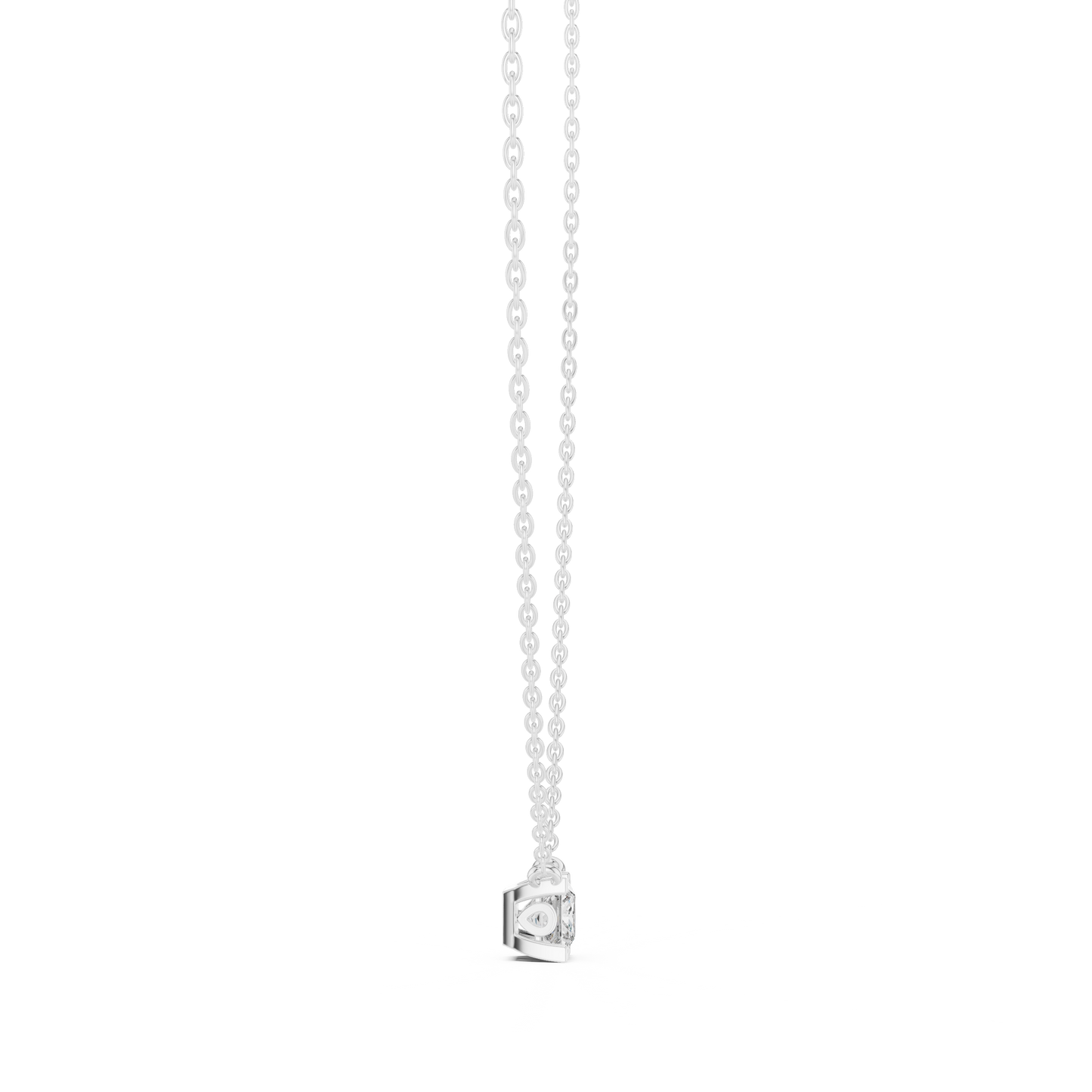 Elegant Princess Cut Solitaire Pendant 14K Gold Timeless Minimalist Jewelry For Women - HIGHCARAT DIAMONDS