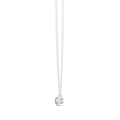 Elegant Princess Cut Solitaire Pendant 14K Gold Timeless Minimalist Jewelry For Women - HIGHCARAT DIAMONDS
