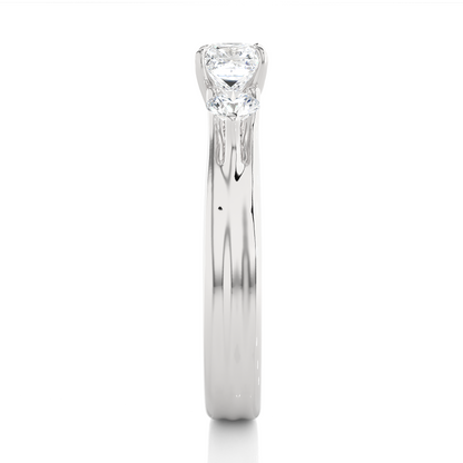 princess cut Lab Grown Diamond 14k Solid Gold Engagement Ring For Special one - HIGHCARAT DIAMONDS