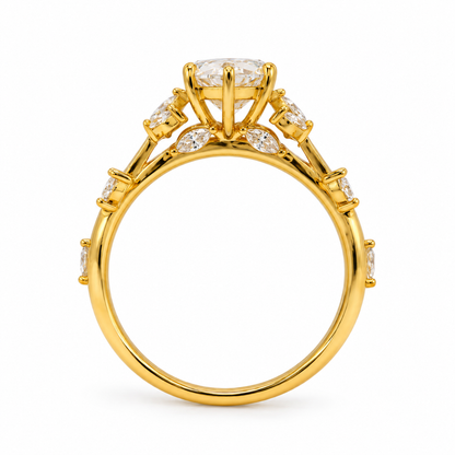 Marquise Cut Lab Grown Diamond Vintage Ring