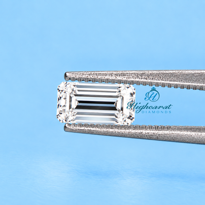 Tapered baguette cut certified lab grown diamond