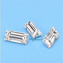 Loose tapered baguette lab grown diamond stone