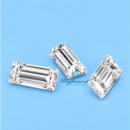 Loose tapered baguette lab grown diamond stone