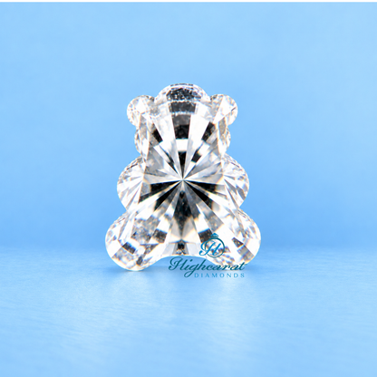 Unique teddy bear shape lab grown diamond